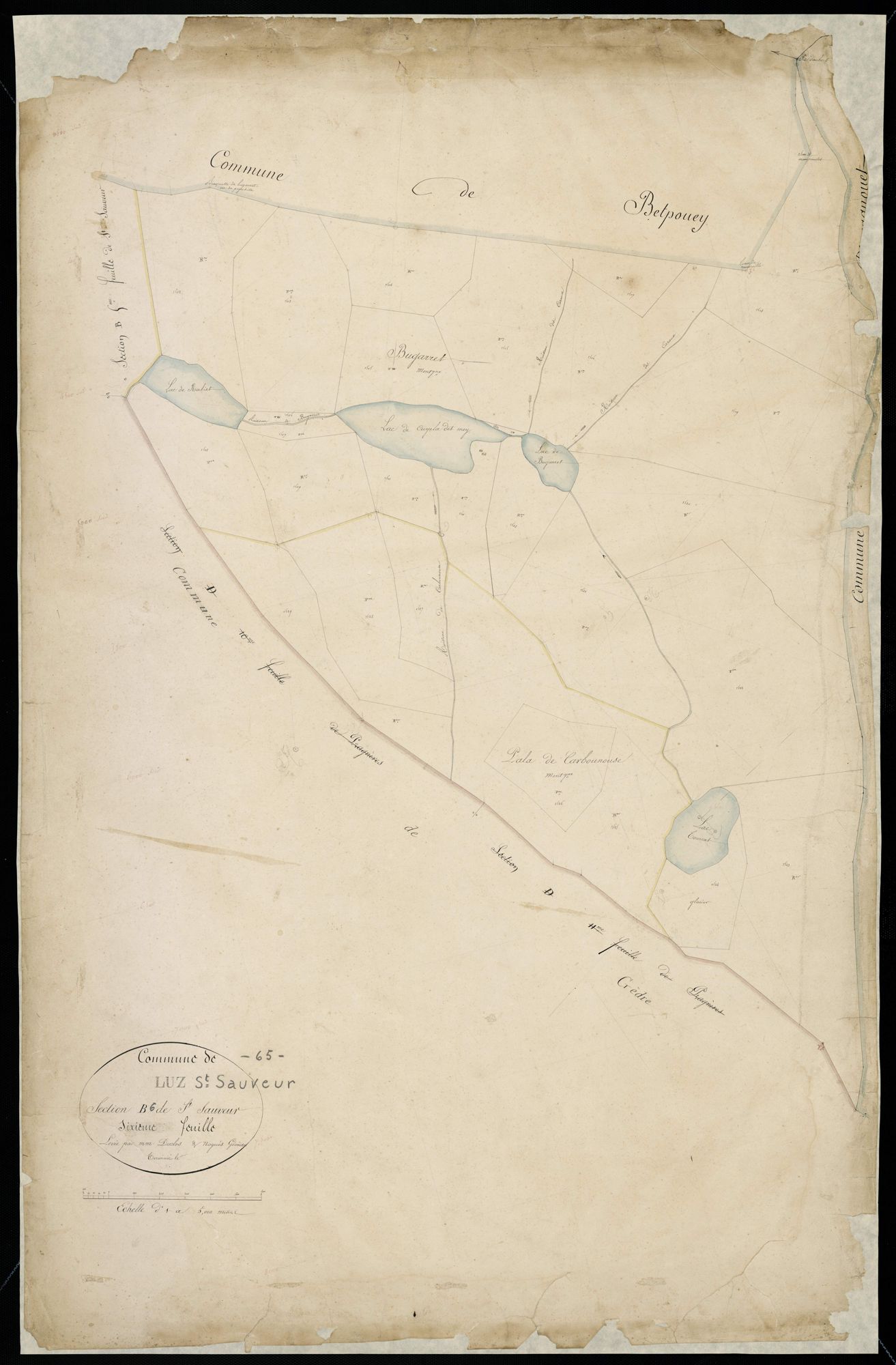 Luz-Saint-Sauveur - Luz-Saint-Sauveur.- Section B, 6e feuille