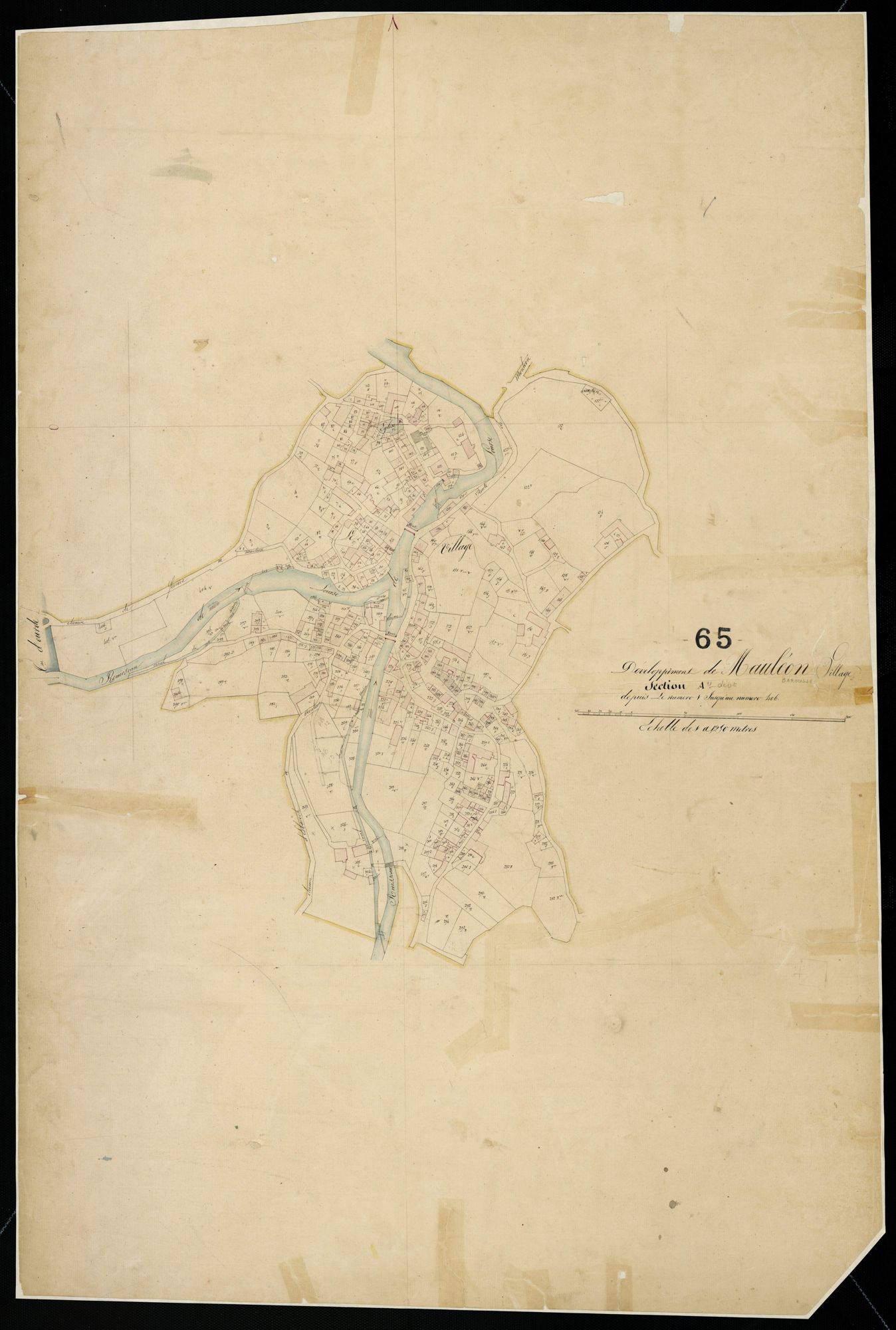 Mauléon-Barousse - Mauléon-Barousse.- Section A, développement