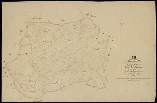 Mauléon-Barousse - Mauléon-Barousse.- Section B, 1re feuille