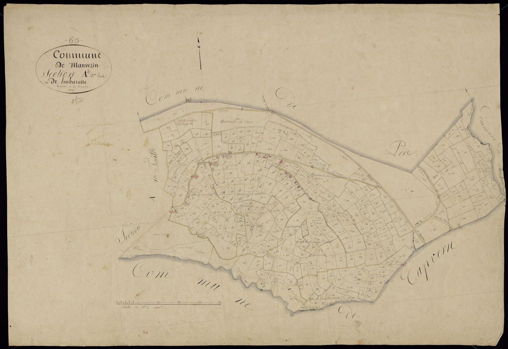 Mauvezin - Mauvezin.- Section A, 2e feuille