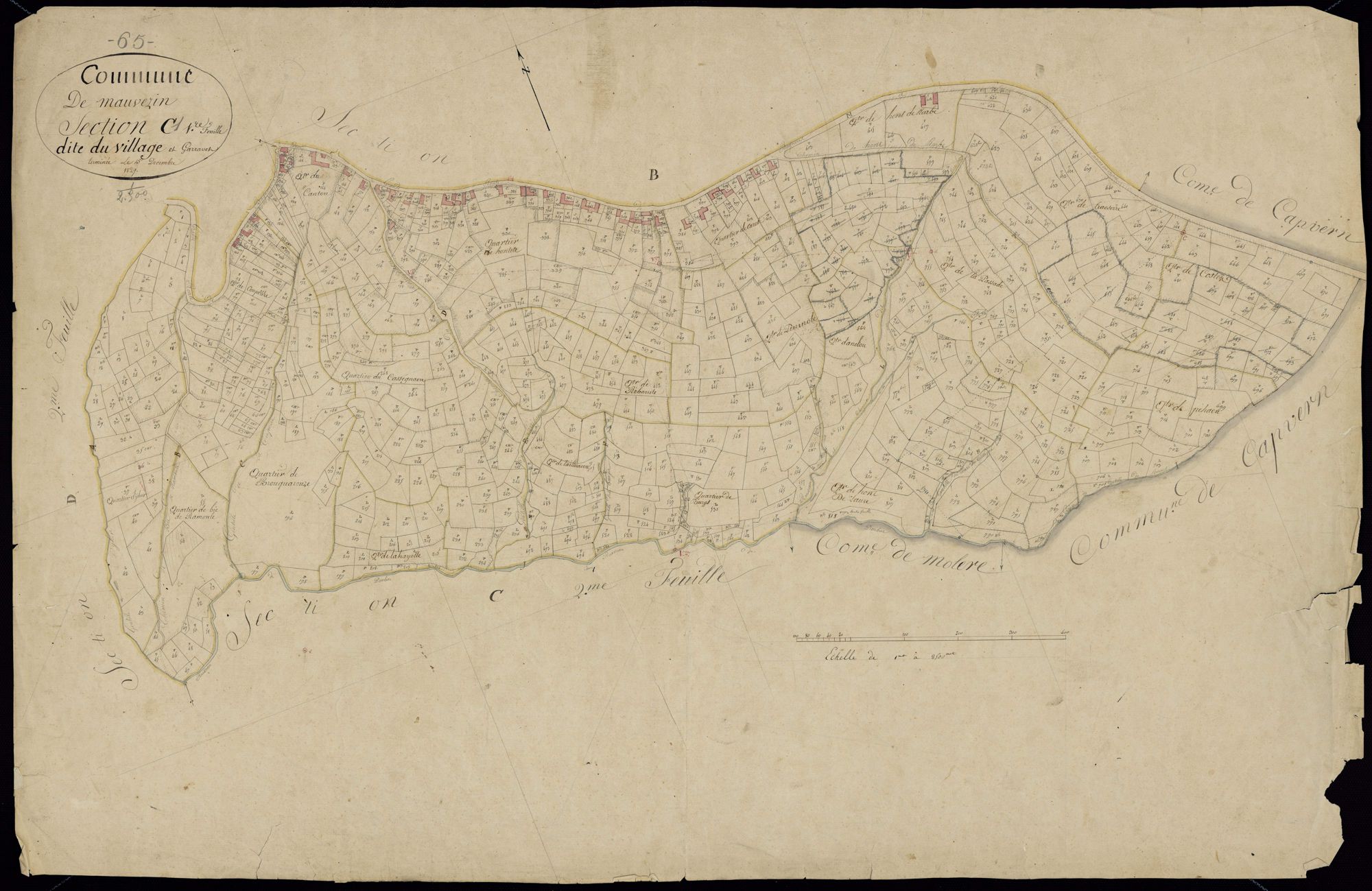 Mauvezin - Mauvezin.- Section C, 1re feuille