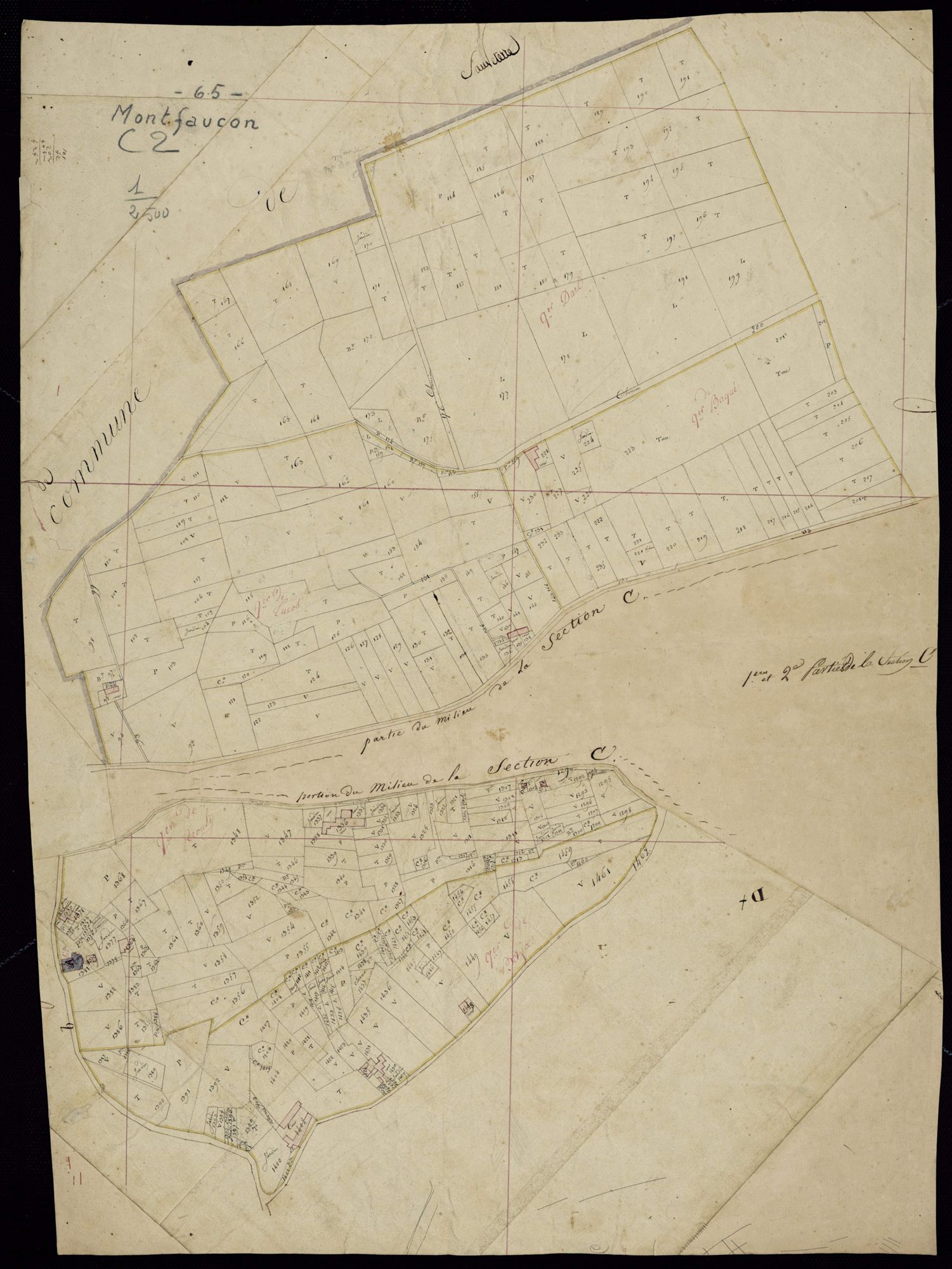 Monfaucon - Monfaucon.- Section C, 2e feuille