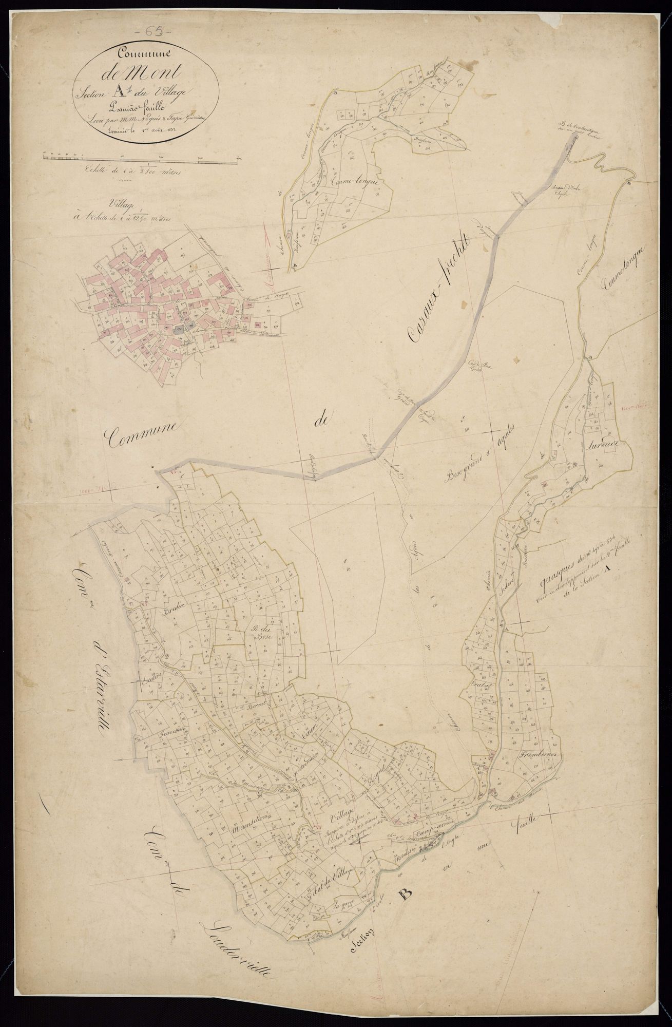 Mont - Mont.- Section A, 1re feuille