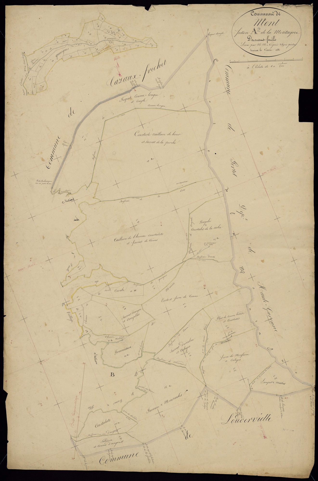 Mont - Mont.- Section A, 2e feuille