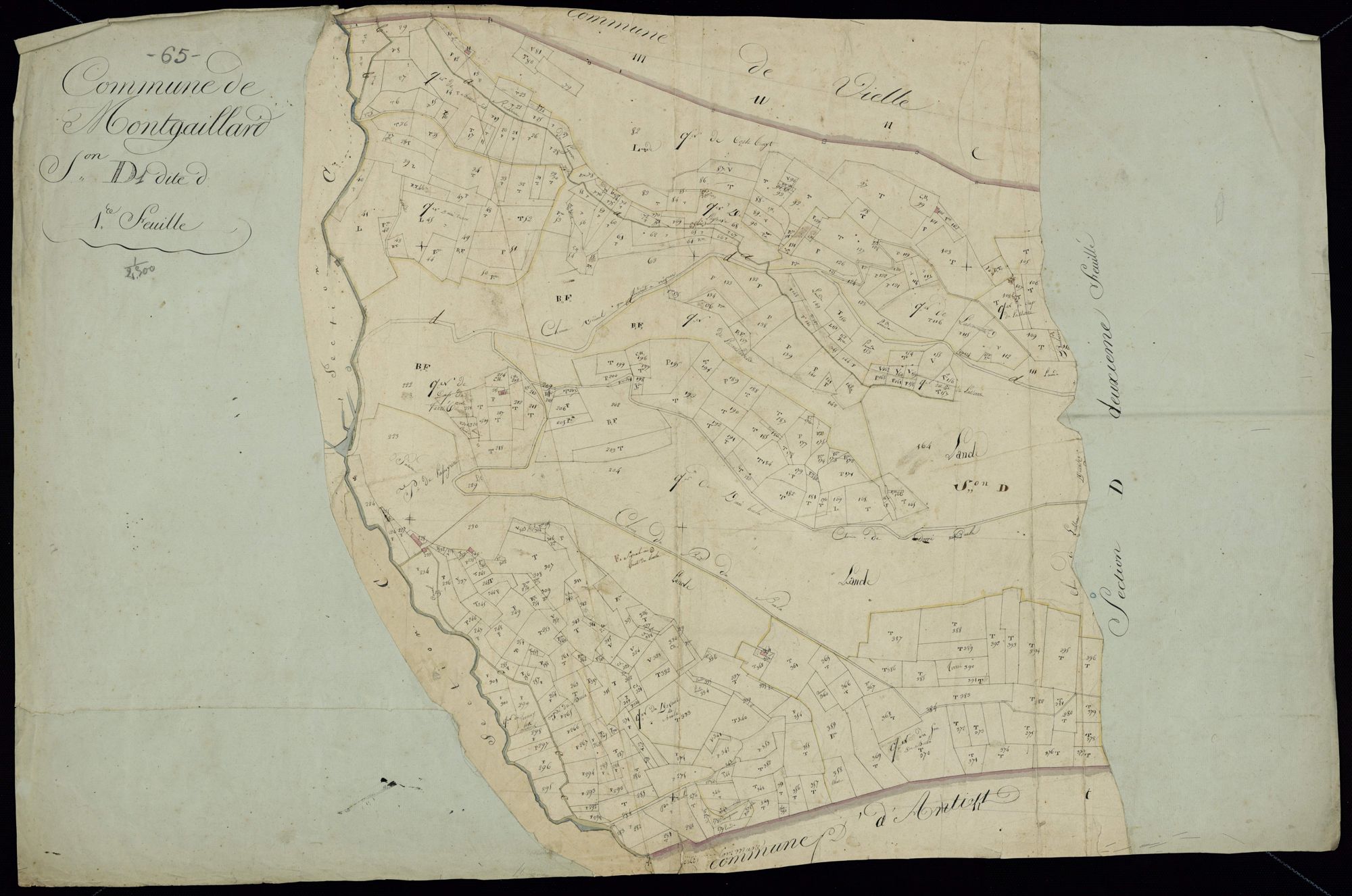 Montgaillard - Montgaillard.- Section D, 1re feuille