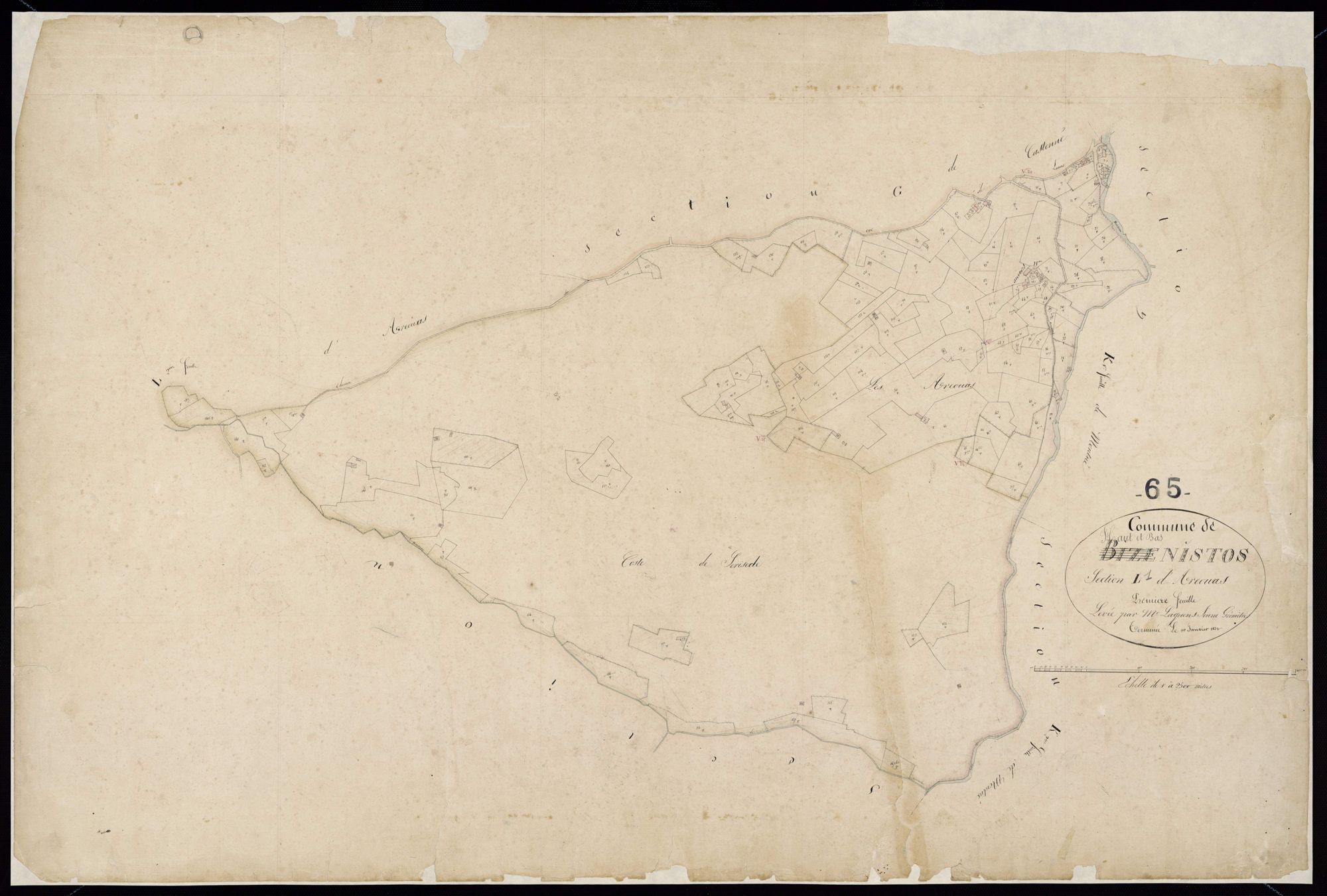 Nistos - Nistos.- Section L, 1re feuille