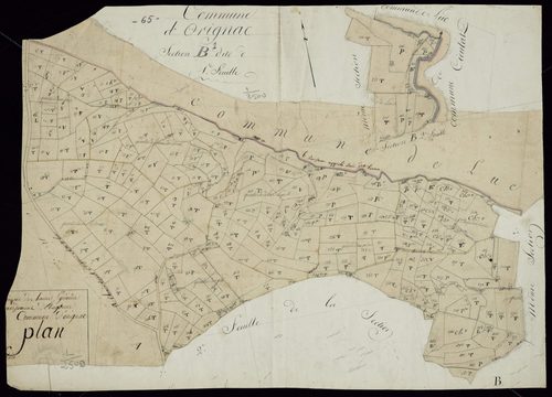 Orignac - Orignac.- Section B, 1re feuille