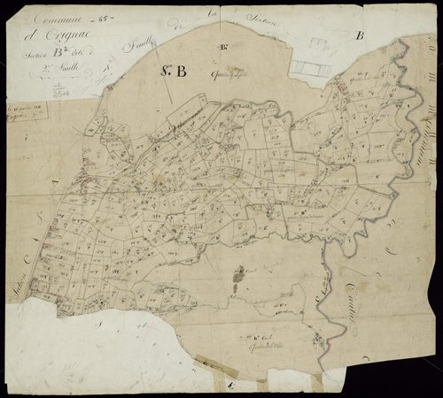 Orignac - Orignac.- Section B, 2e feuille