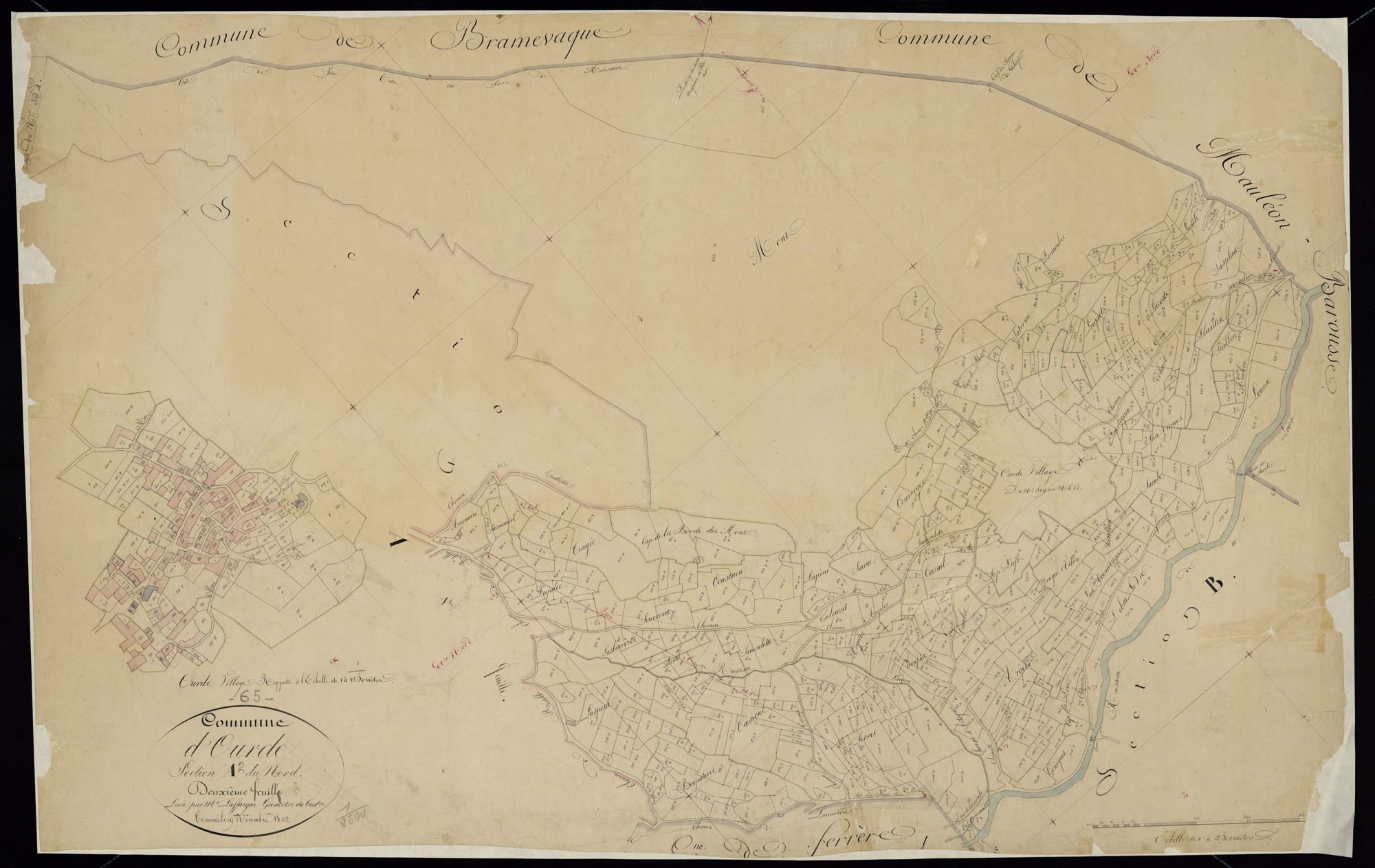 Ourde - Ourde.- Section A, 2e feuille