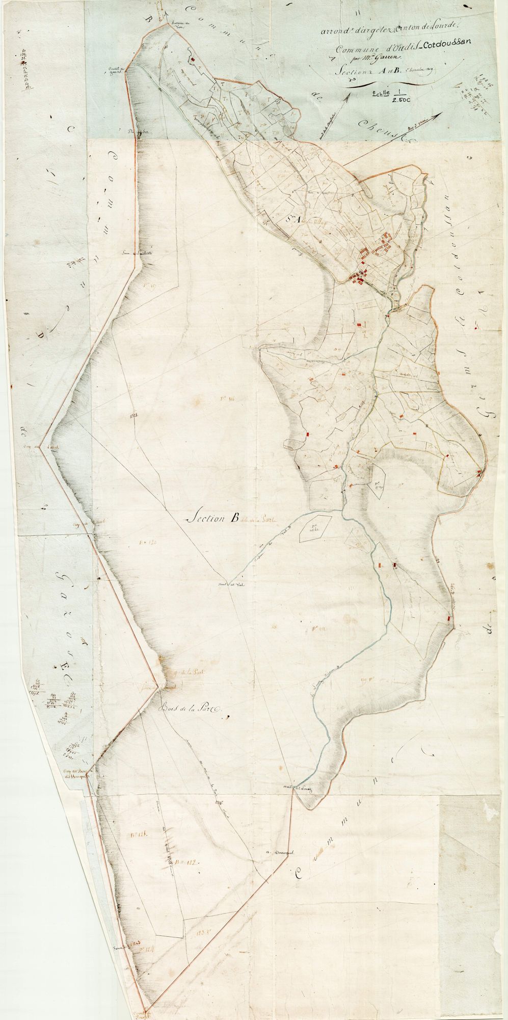 Ourdis-Cotdoussan - Ourdis.- Section AB