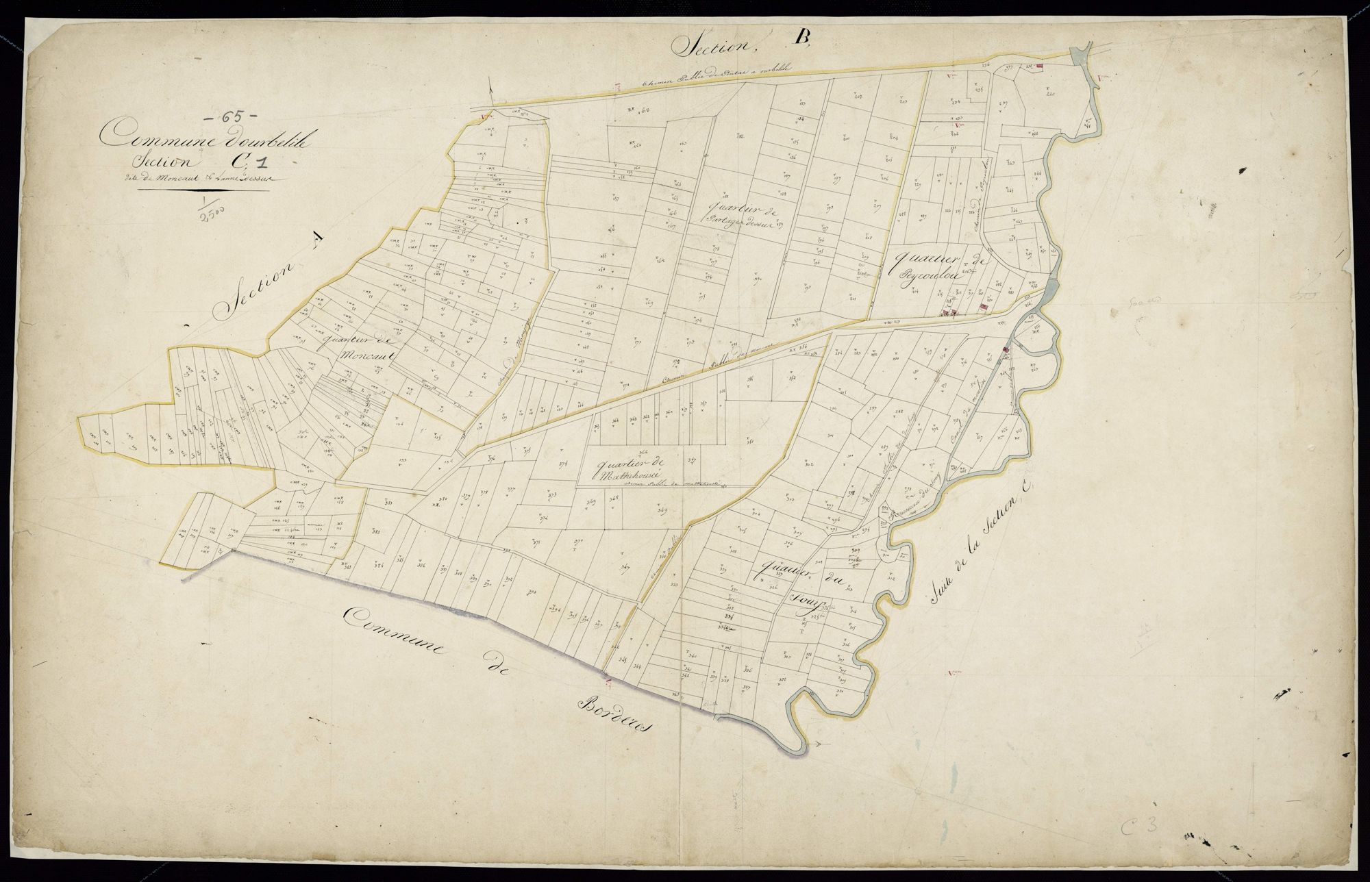 Oursbelille - Oursbelille.- Section C, 1re feuille