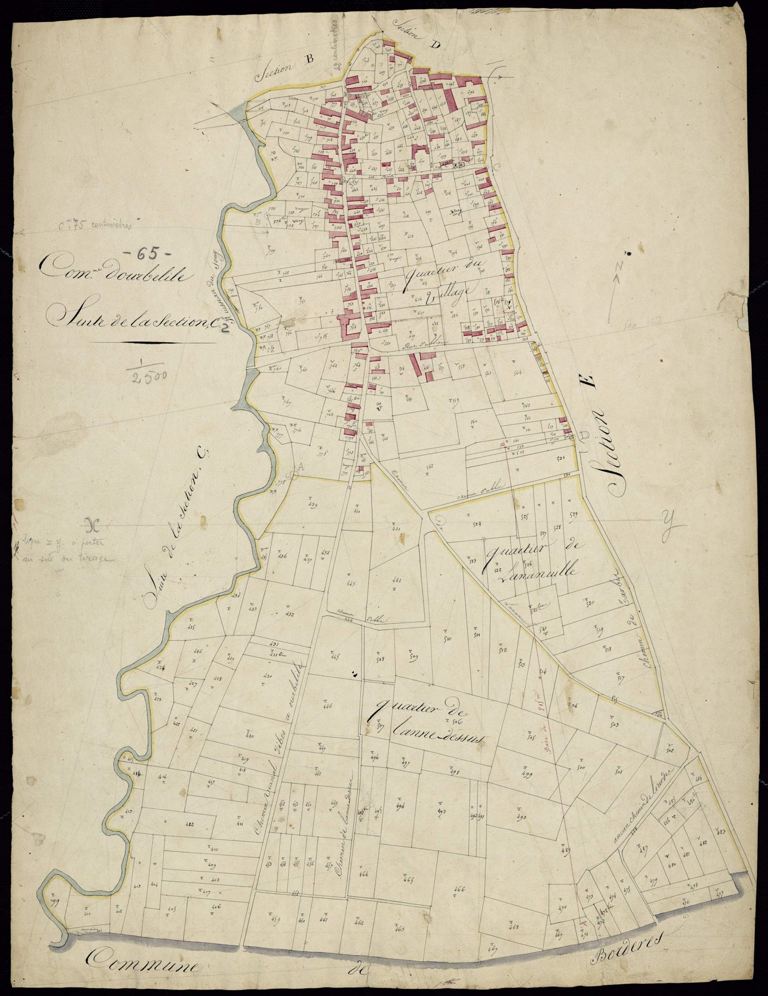 Oursbelille - Oursbelille.- Section C, 2e feuille