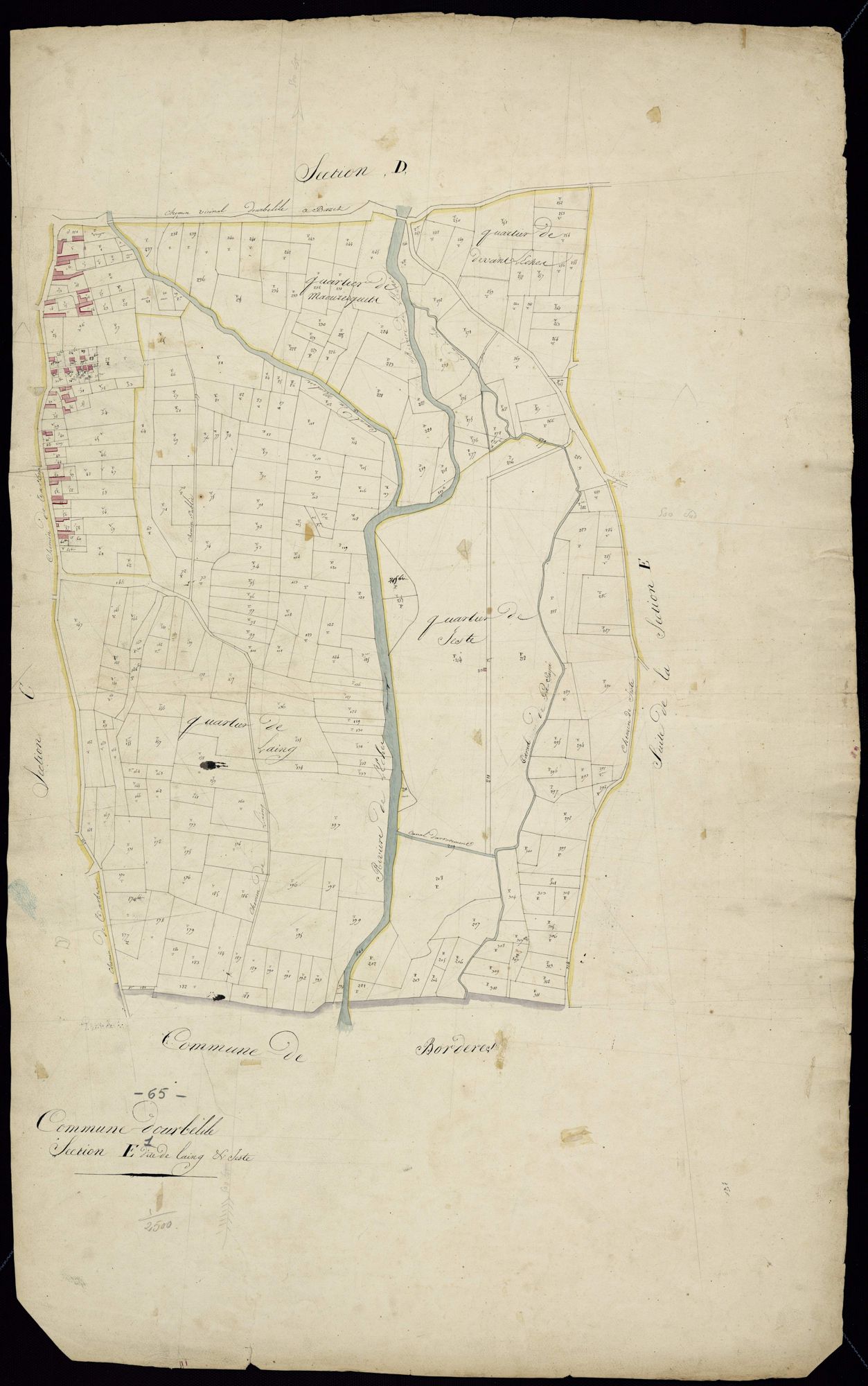 Oursbelille - Oursbelille.- Section E, 1re feuille