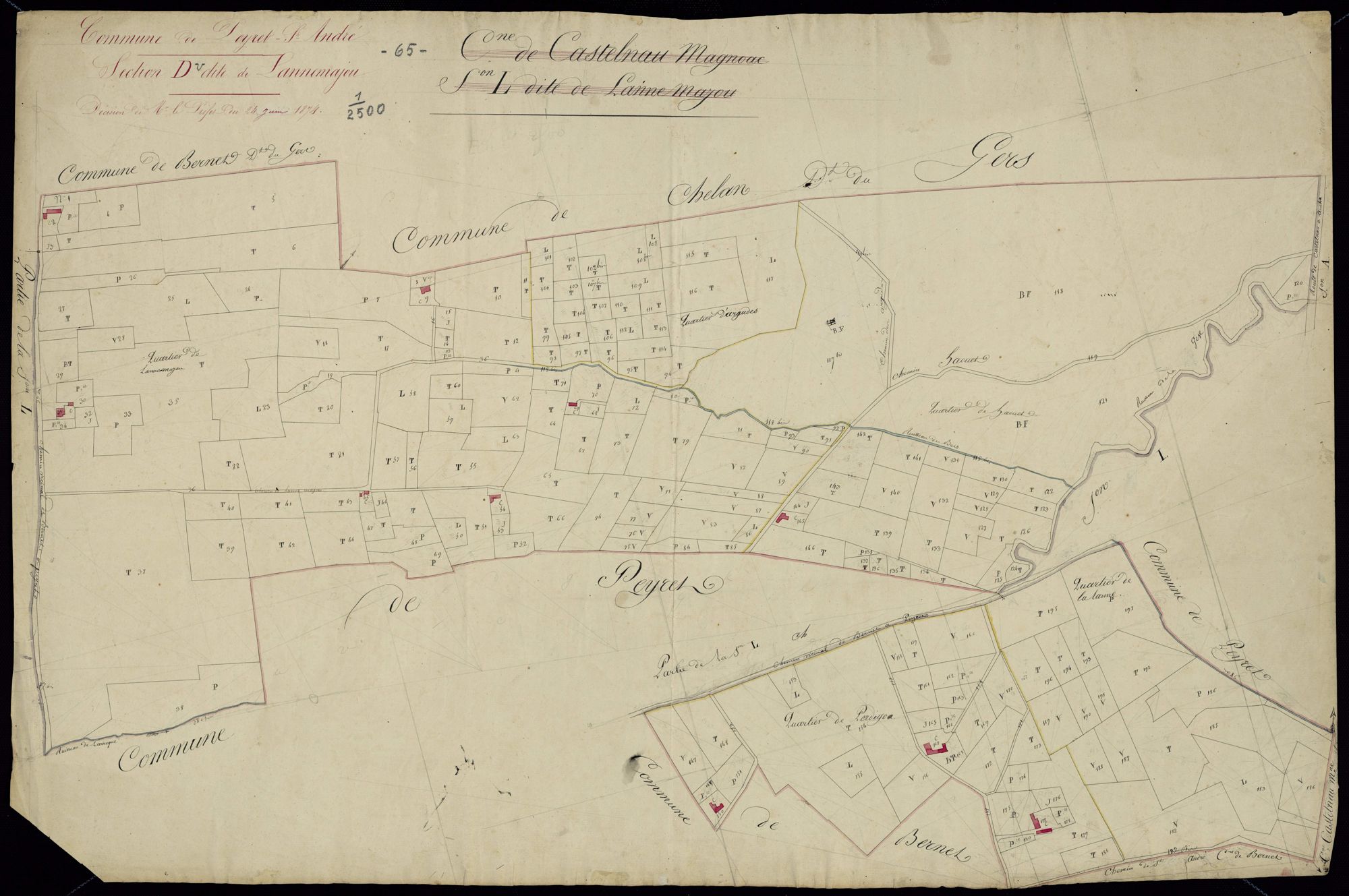 Peyret-Saint-André - Peyret-Saint-André.- Section D et section L