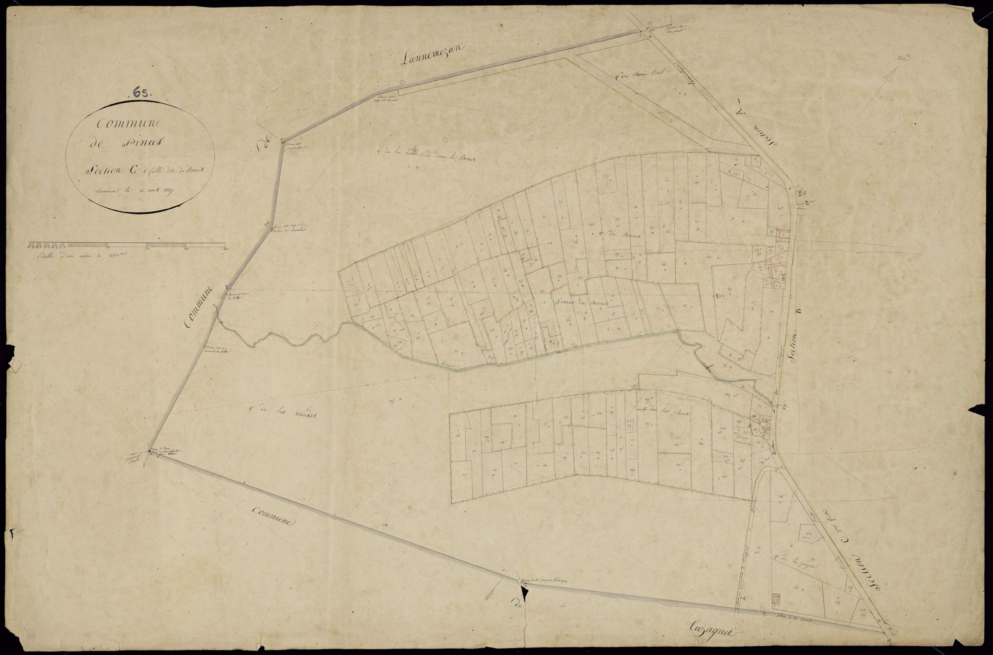 Pinas - Pinas.- Section C, 1re feuille