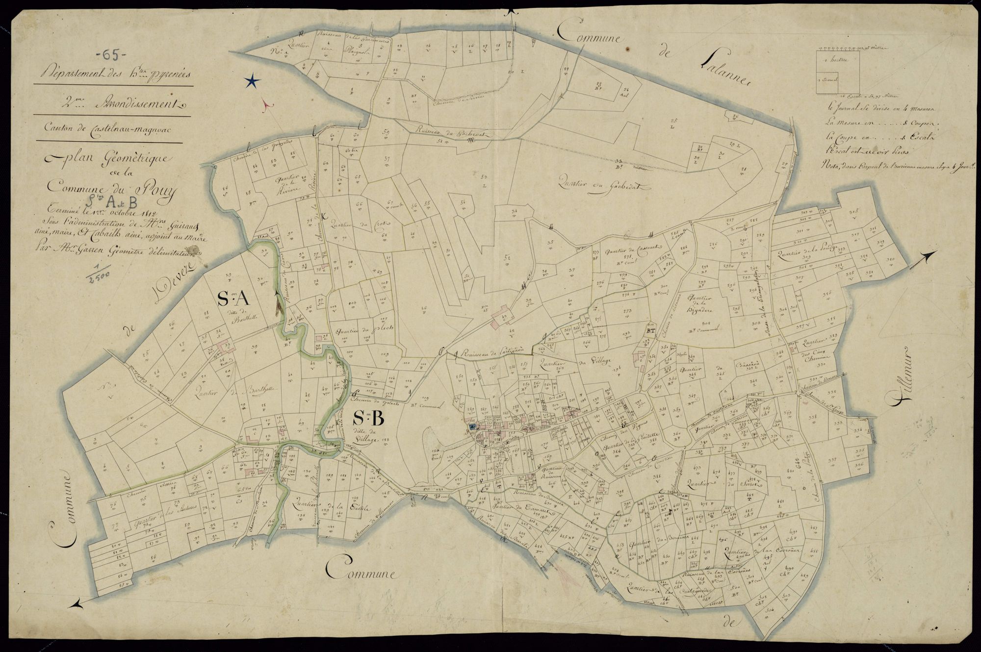Pouy - Pouy.- Section AB
