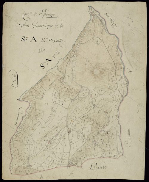 Pouzac - Pouzac.- Section A, 2e feuille.