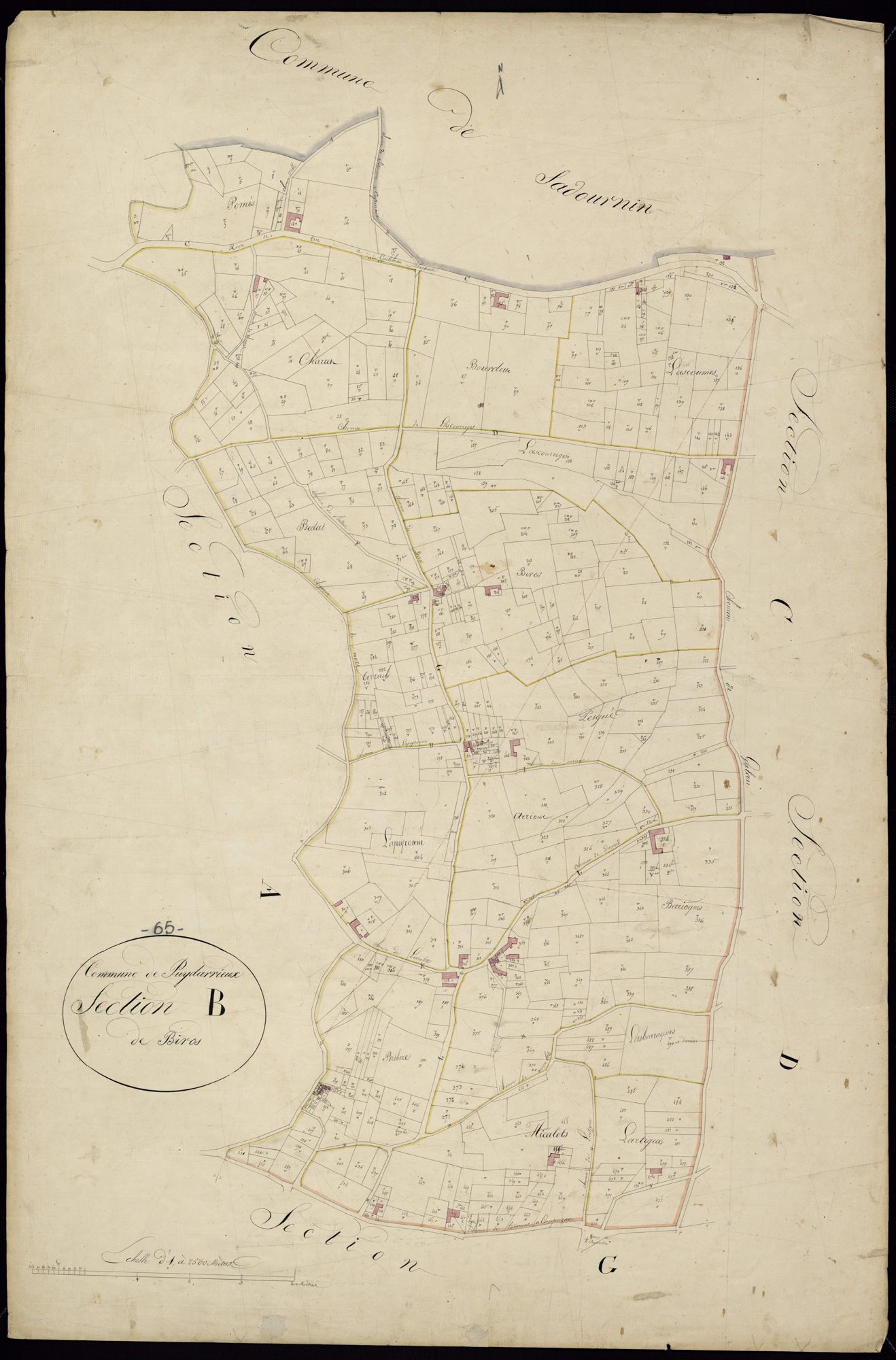 Puydarrieux - Puydarrieux.- Section B