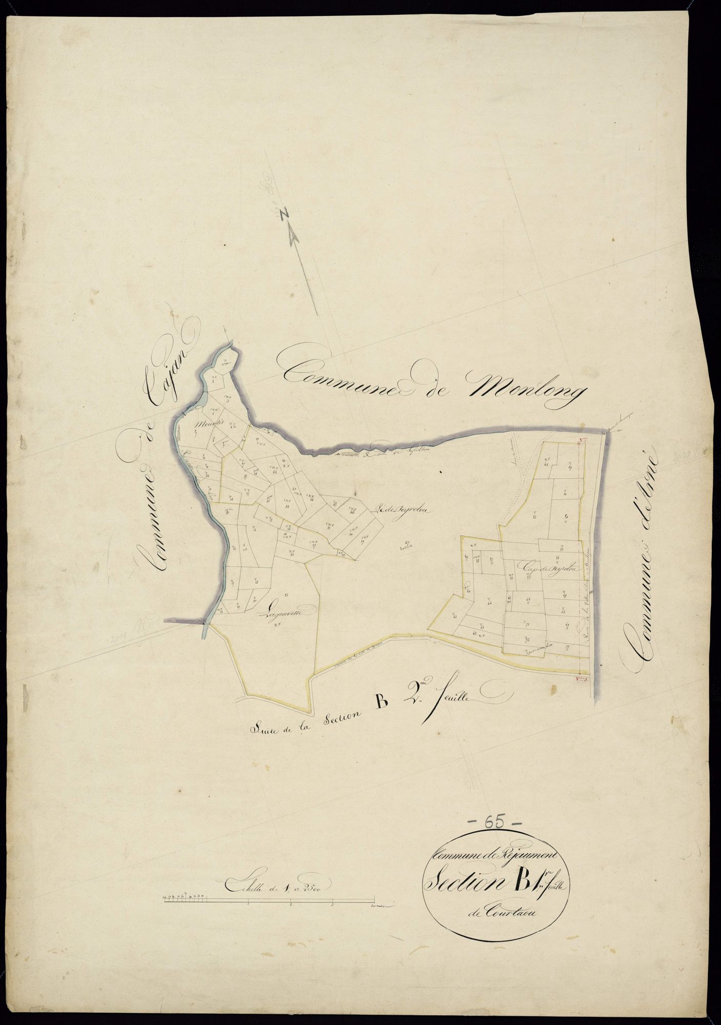 Réjaumont - Réjaumont.- Section B, 1re feuille