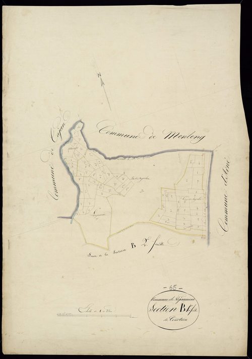 Réjaumont - Réjaumont.- Section B, 1re feuille