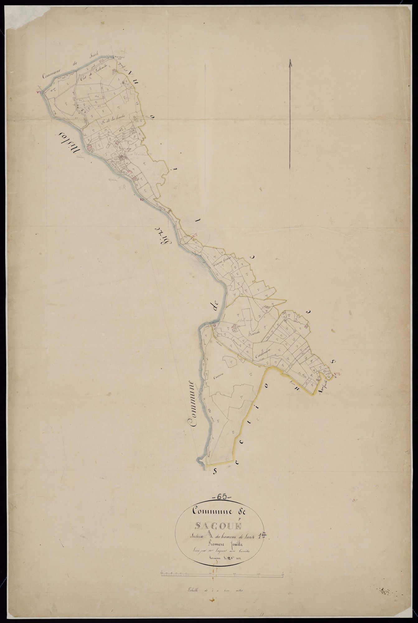 Sacoué - Sacoué.- Section A, 1re feuille