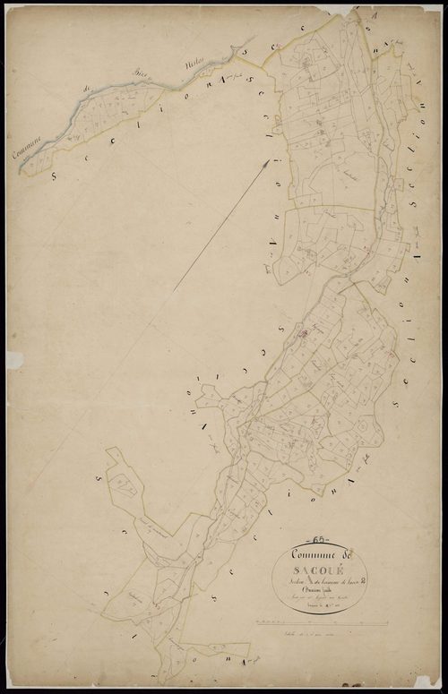 Sacoué - Sacoué.- Section A, 2e feuille