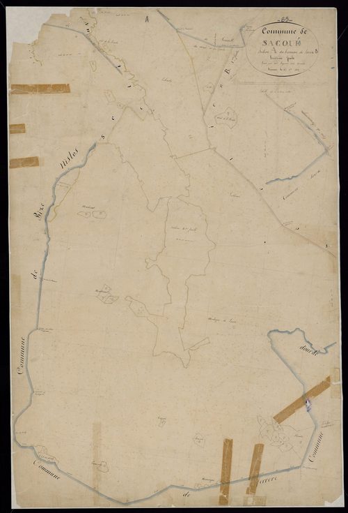 Sacoué - Sacoué.- Section A, 3e feuille