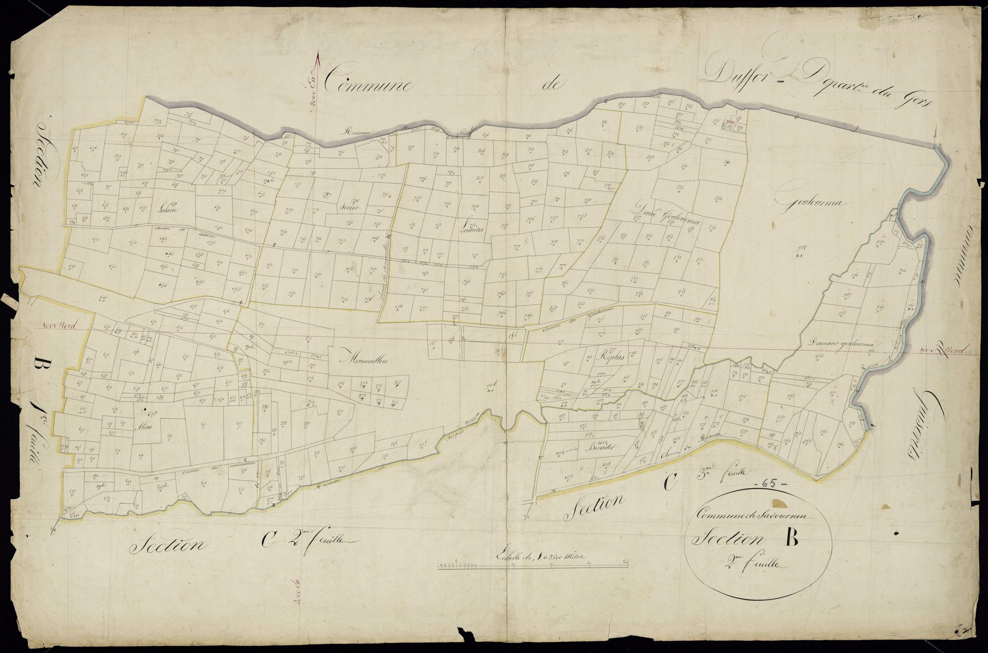 Sadournin - Sadournin.- Section B, 2e feuille