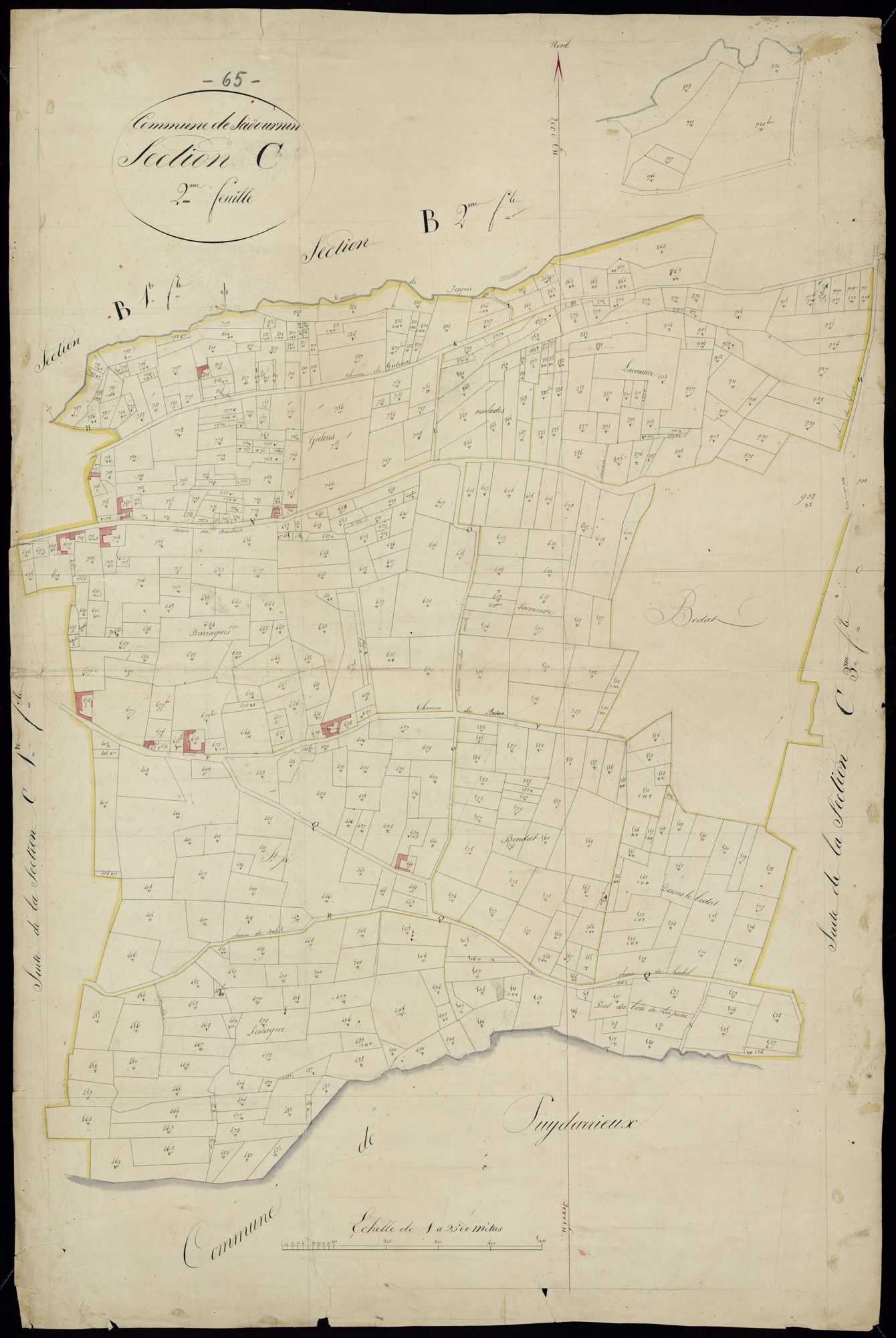 Sadournin - Sadournin.- Section C, 2e feuille