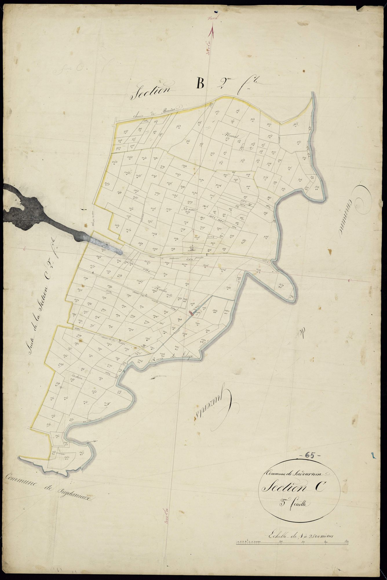 Sadournin - Sadournin.- Section C, 3e feuille