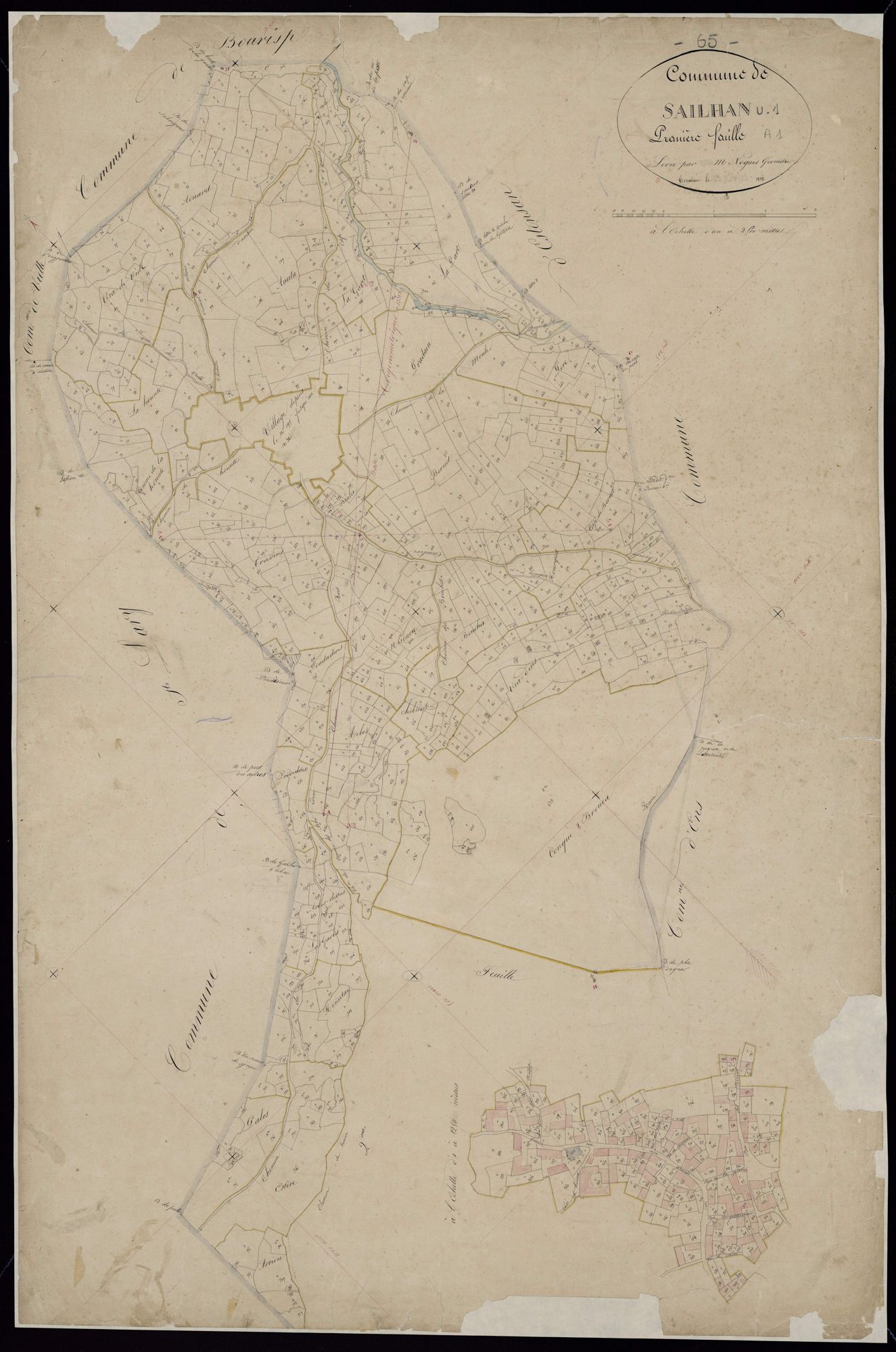 Sailhan - Sailhan.- Section A, 1re feuille