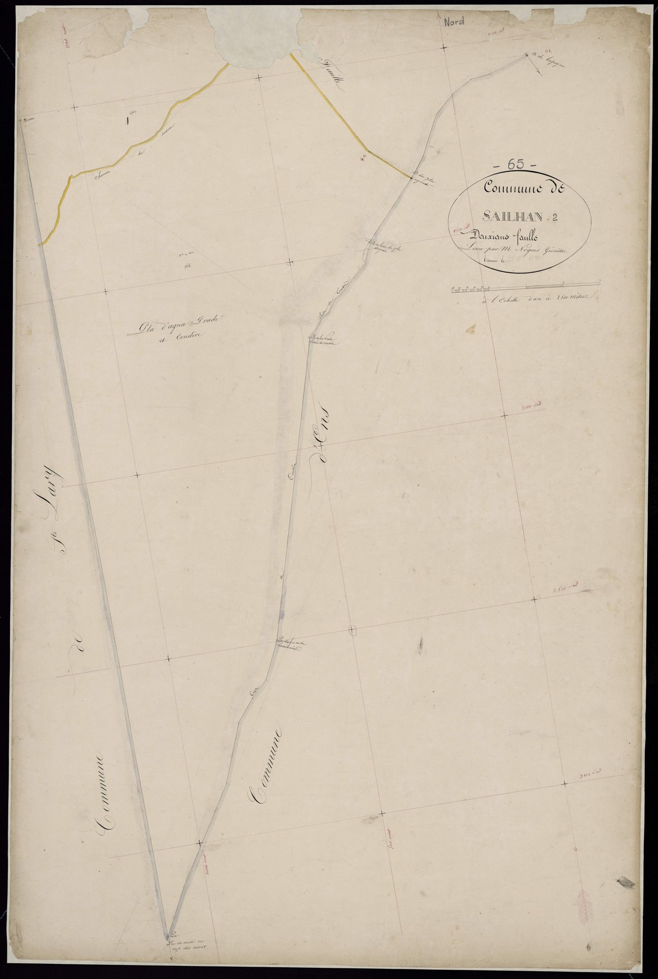 Sailhan - Sailhan.- Section A, 2e feuille