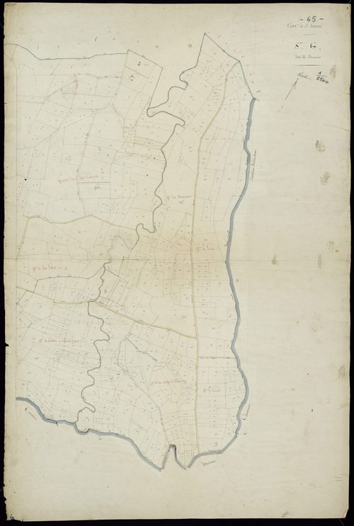 Saint-Lanne - Saint-Lanne.- Section H, 1re feuille