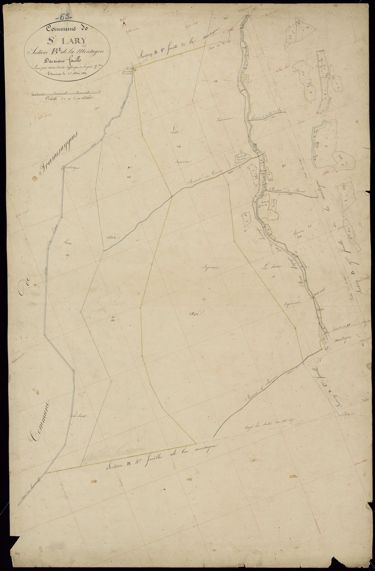 Saint-Lary-Soulan - Saint-Lary : section B, 2e feuille
