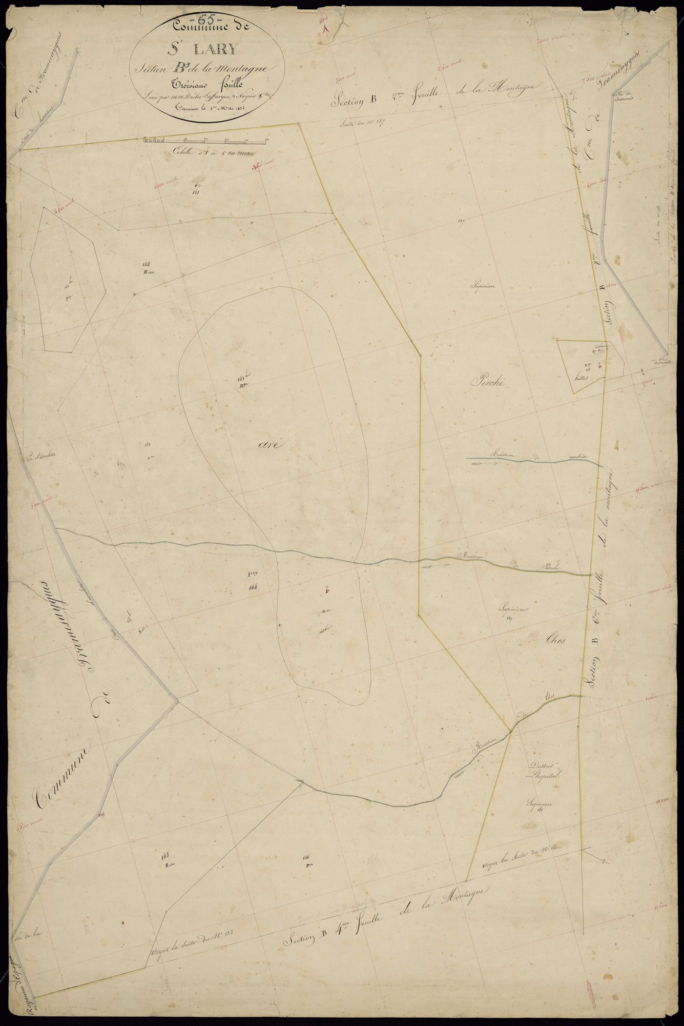 Saint-Lary-Soulan - Saint-Lary : section B, 3e feuille