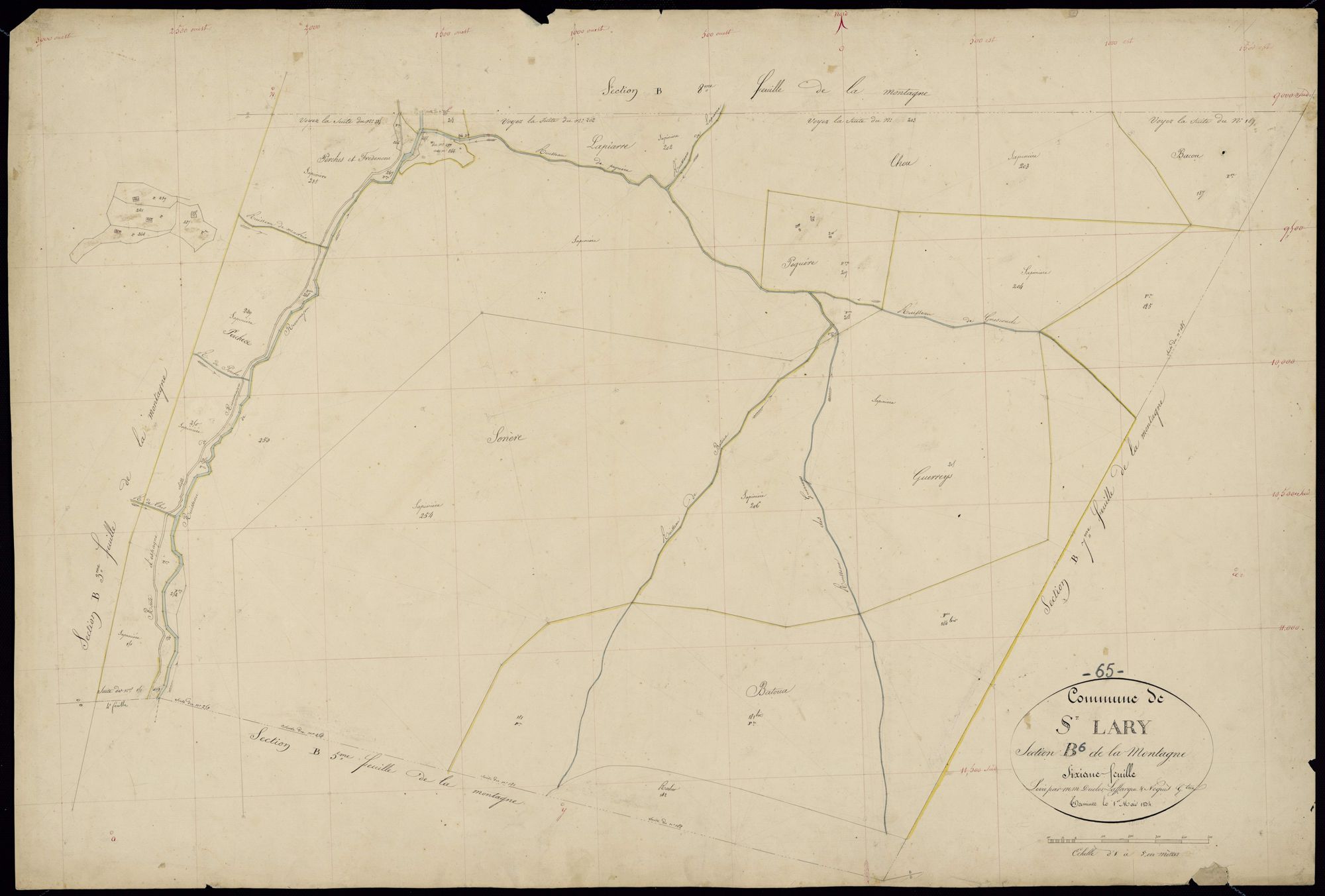 Saint-Lary-Soulan - Saint-Lary : section B, 6e feuille