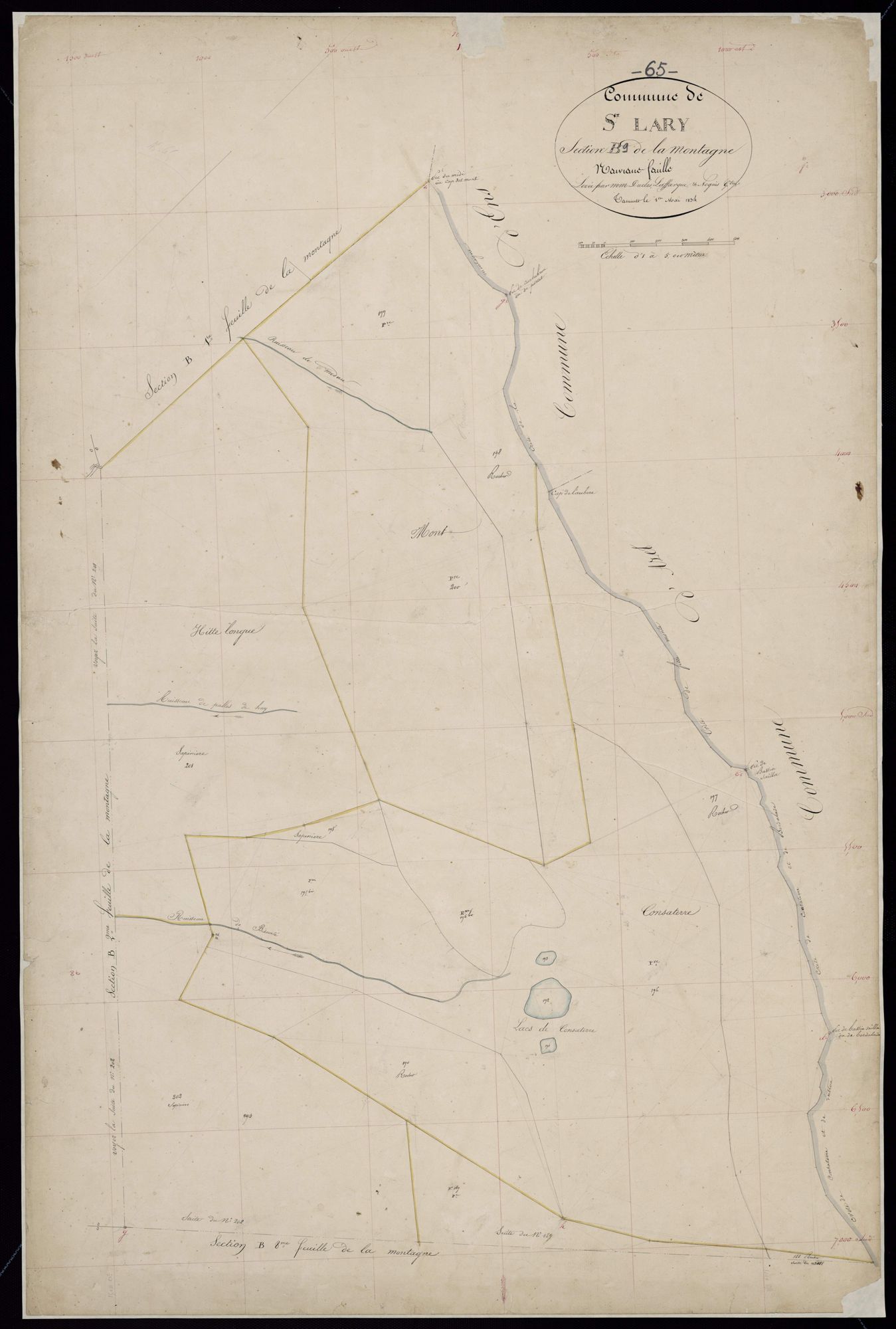 Saint-Lary-Soulan - Saint-Lary : section B, 9e feuille