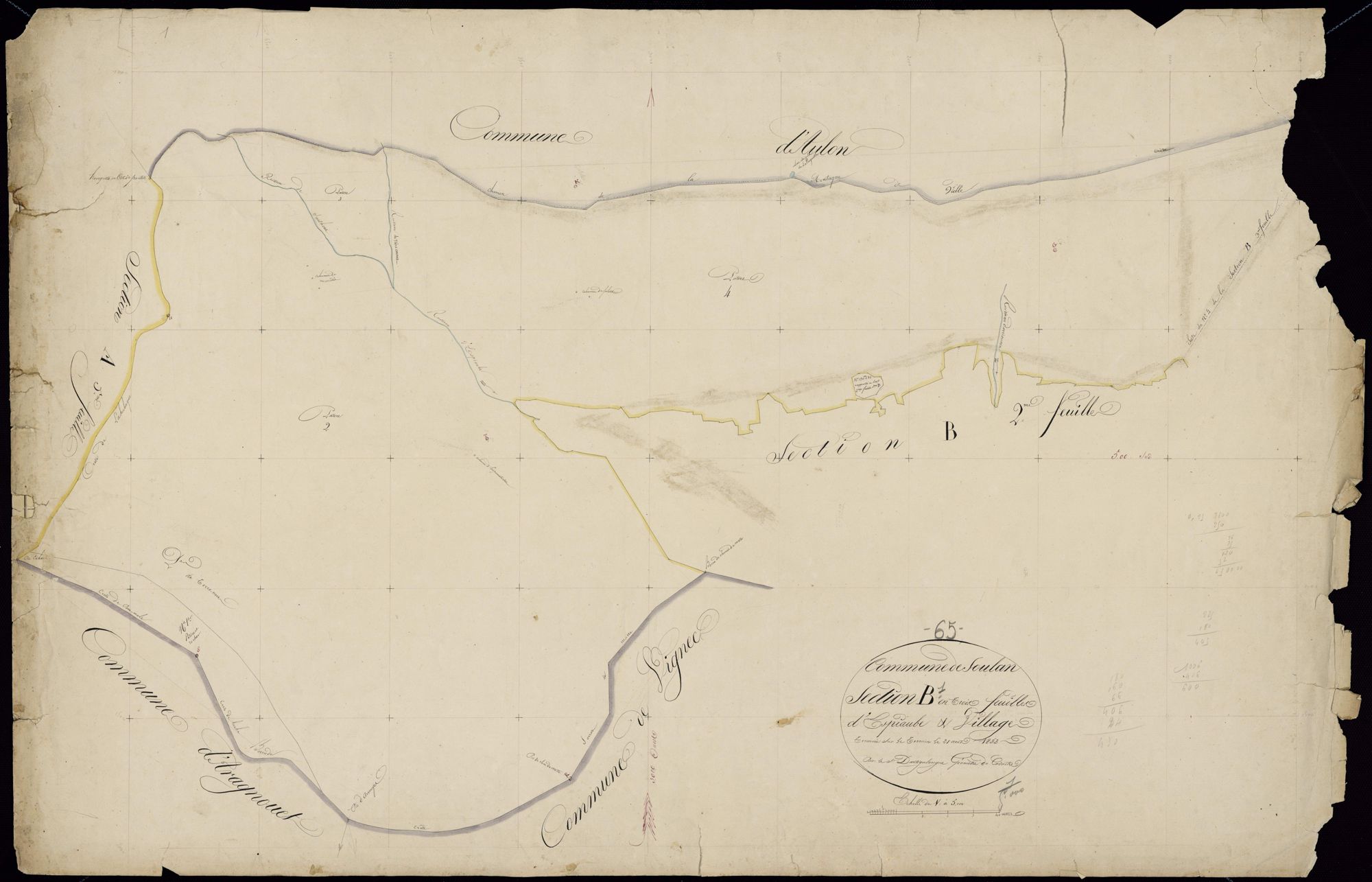Saint-Lary-Soulan - Soulan : section B, 1re feuille