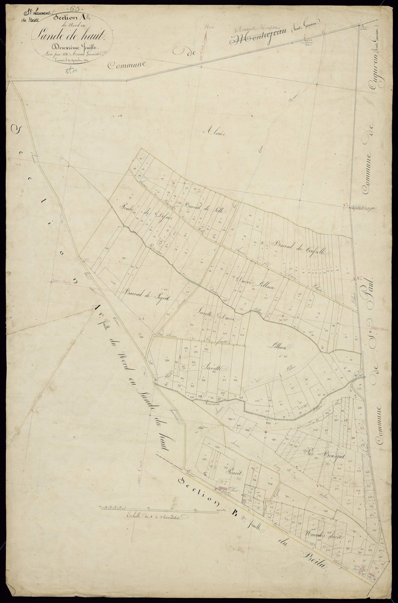 Saint-Laurent-de-Neste - Saint-Laurent-de-Neste.- Section A, 2e feuille