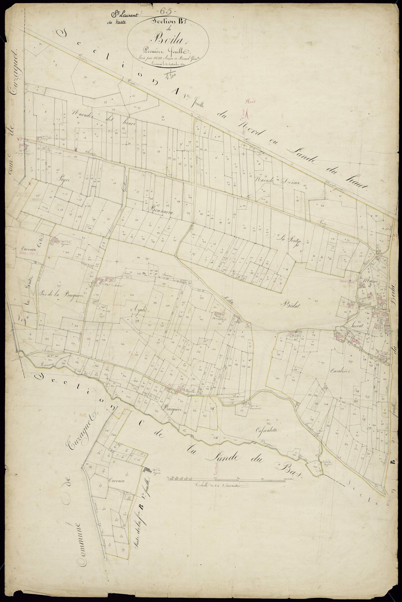 Saint-Laurent-de-Neste - Saint-Laurent-de-Neste.- Section B, 1re feuille