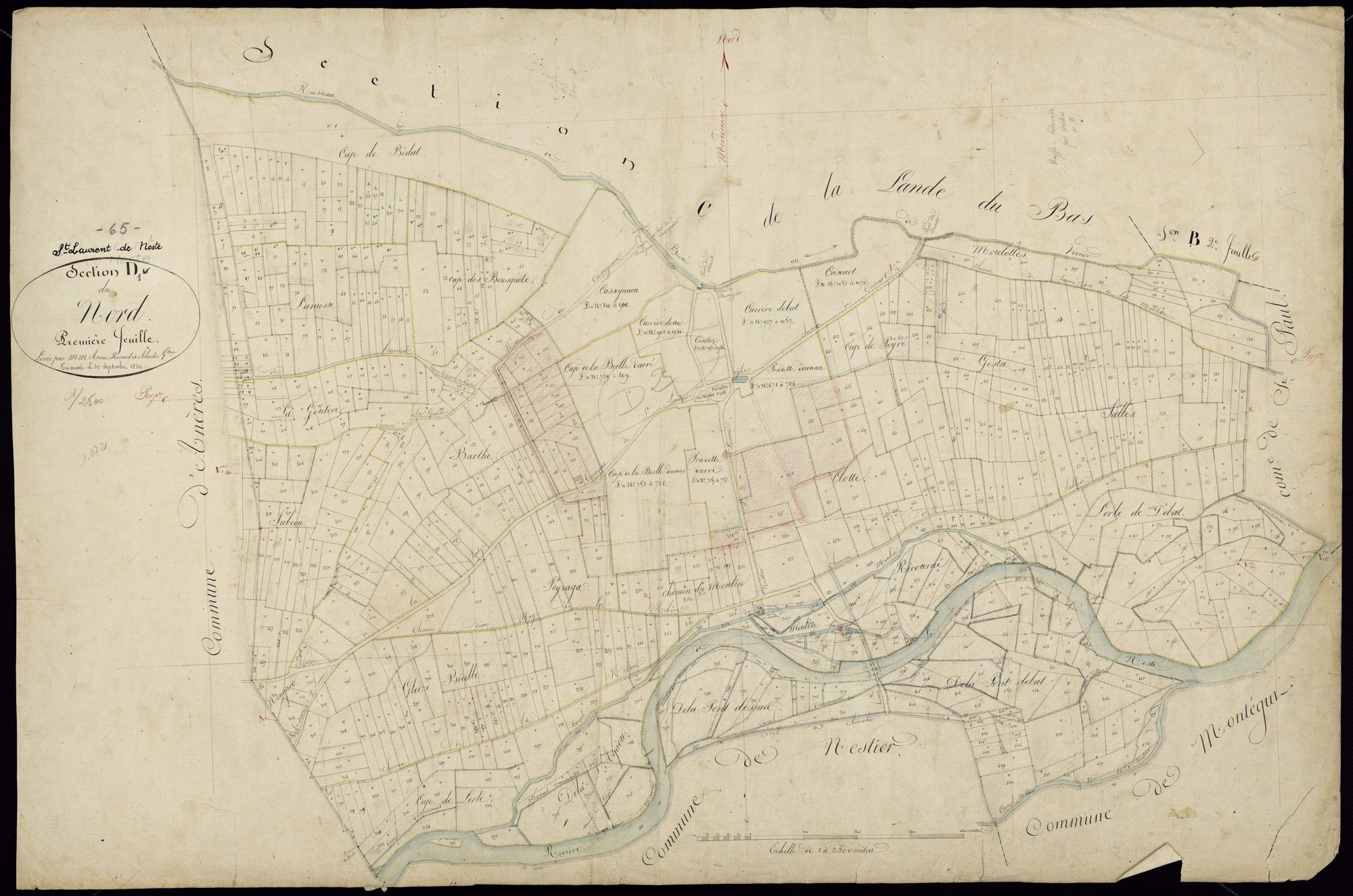 Saint-Laurent-de-Neste - Saint-Laurent-de-Neste.- Section D, 1re feuille