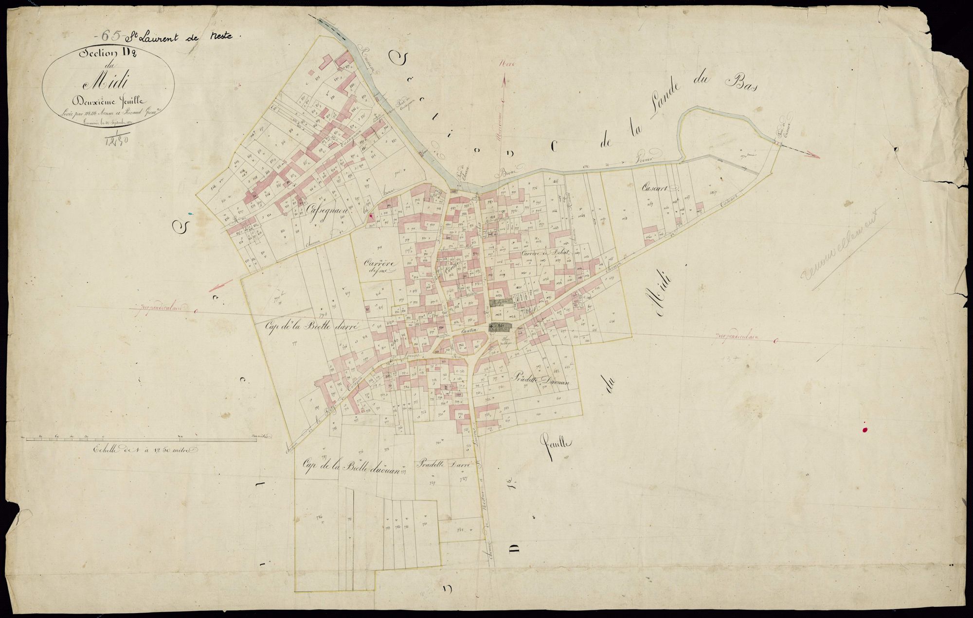Saint-Laurent-de-Neste - Saint-Laurent-de-Neste.- Section D, 2e feuille