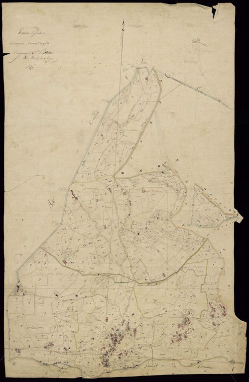Saint-Pastous - Saint-Pastous.- Section A, feuille agr.