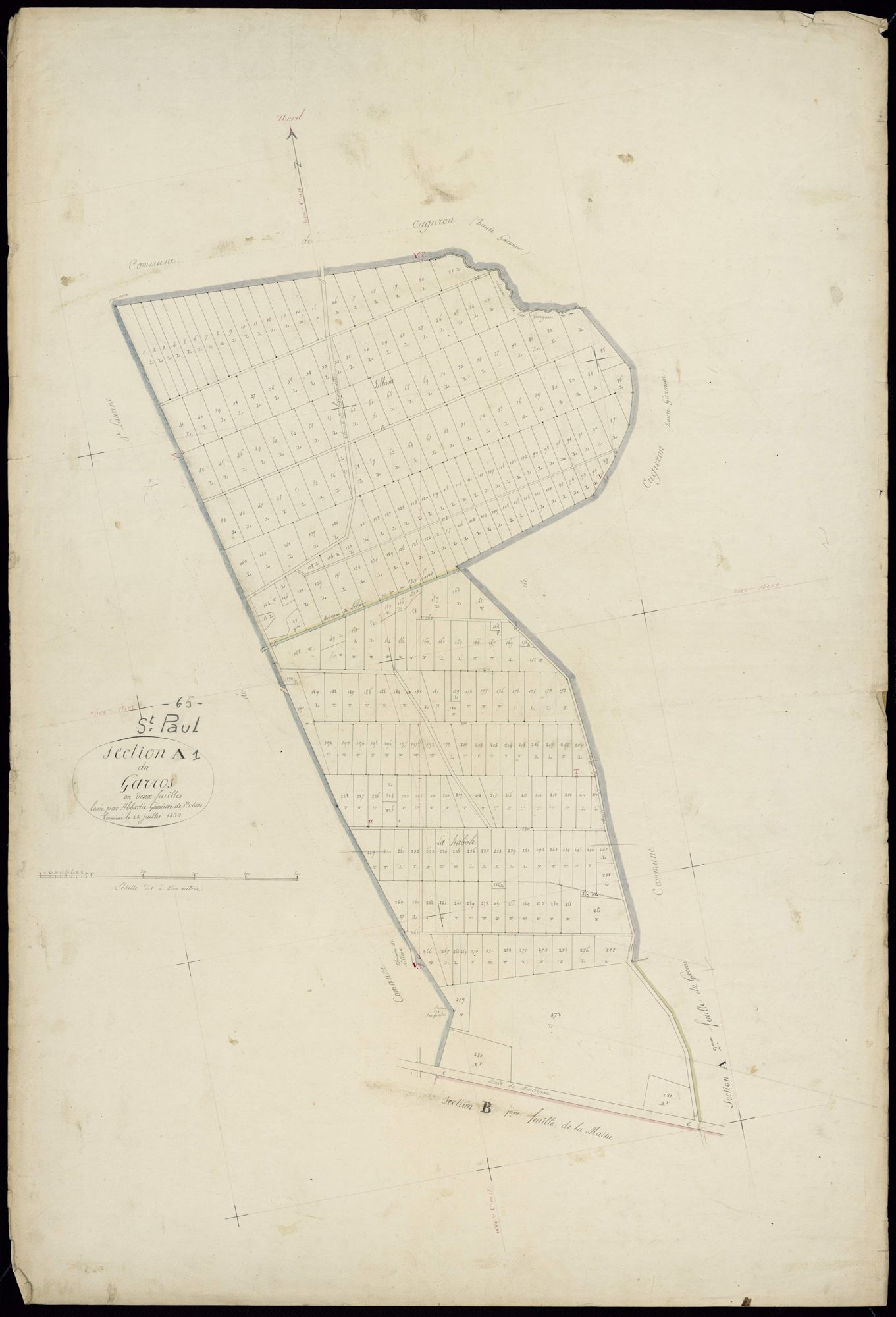 Saint-Paul - Saint-Paul.- Section A, 1re feuille