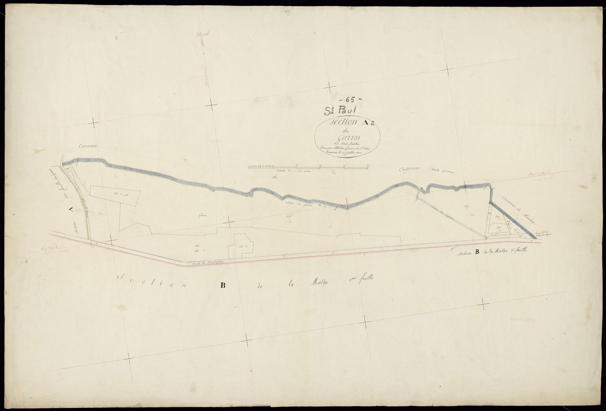 Saint-Paul - Saint-Paul.- Section A, 2e feuille