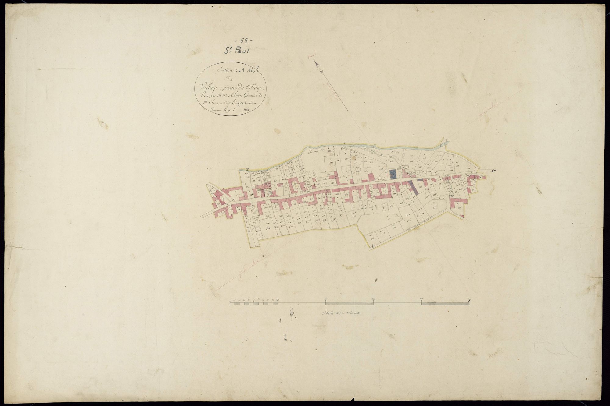 Saint-Paul - Saint-Paul.- Section C, 1re feuille