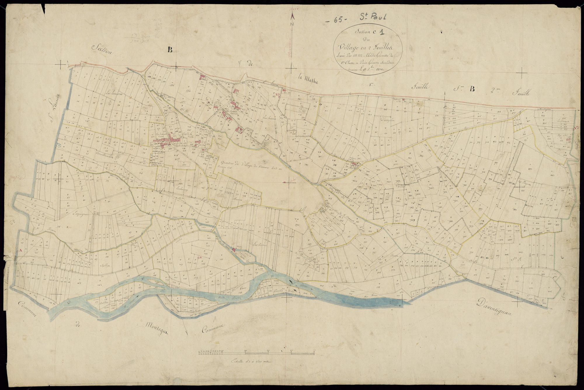 Saint-Paul - Saint-Paul.- Section C, 1re feuille, développement