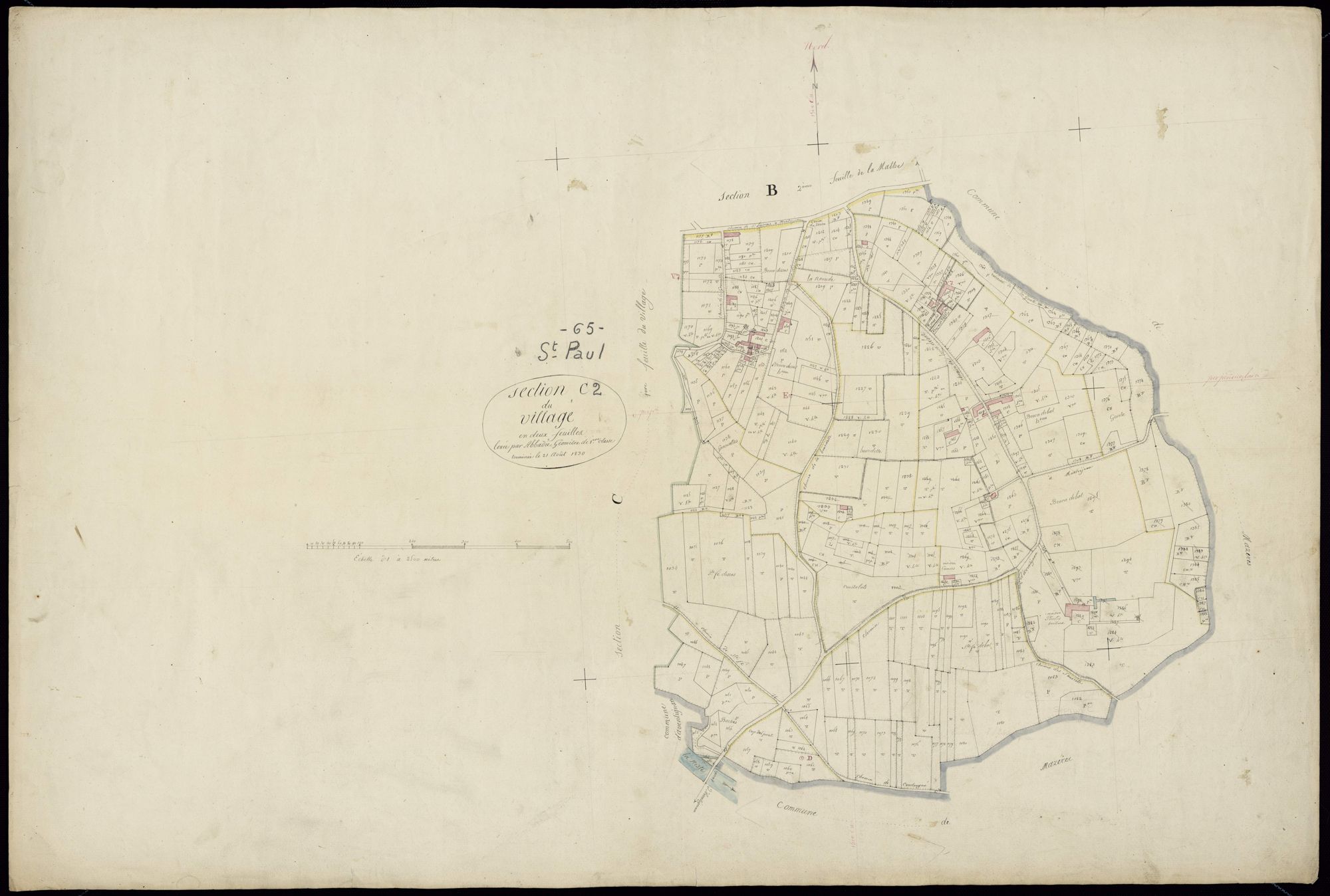 Saint-Paul - Saint-Paul.- Section C, 2e feuille