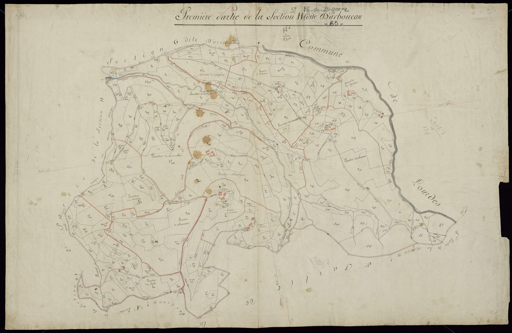 Saint-Pé-de-Bigorre - Saint-Pé-de-Bigorre.- Section H, 1re feuille