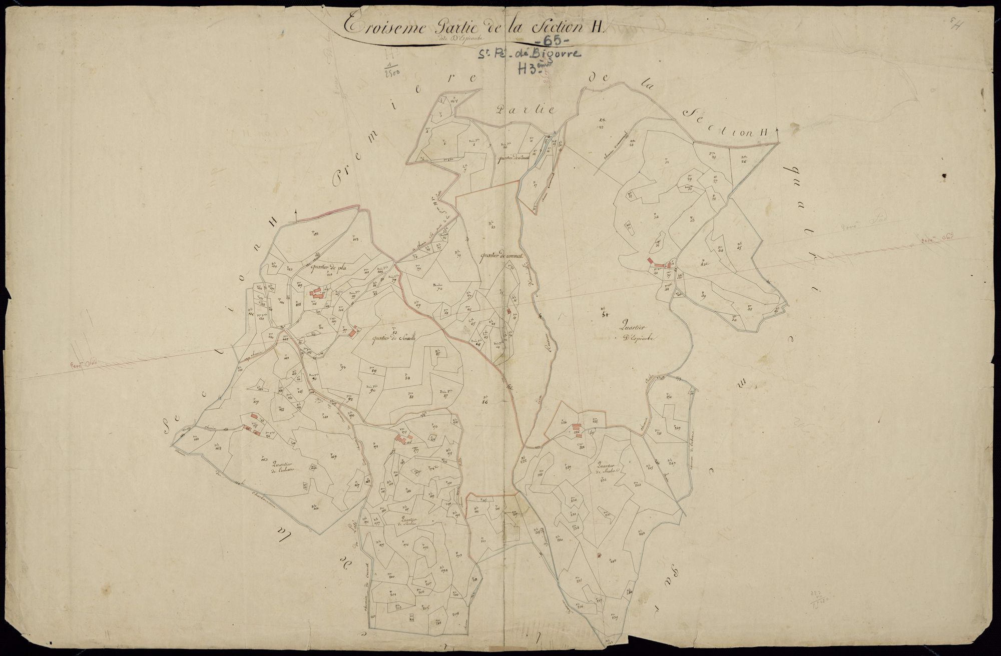 Saint-Pé-de-Bigorre - Saint-Pé-de-Bigorre.- Section H, 3e feuille